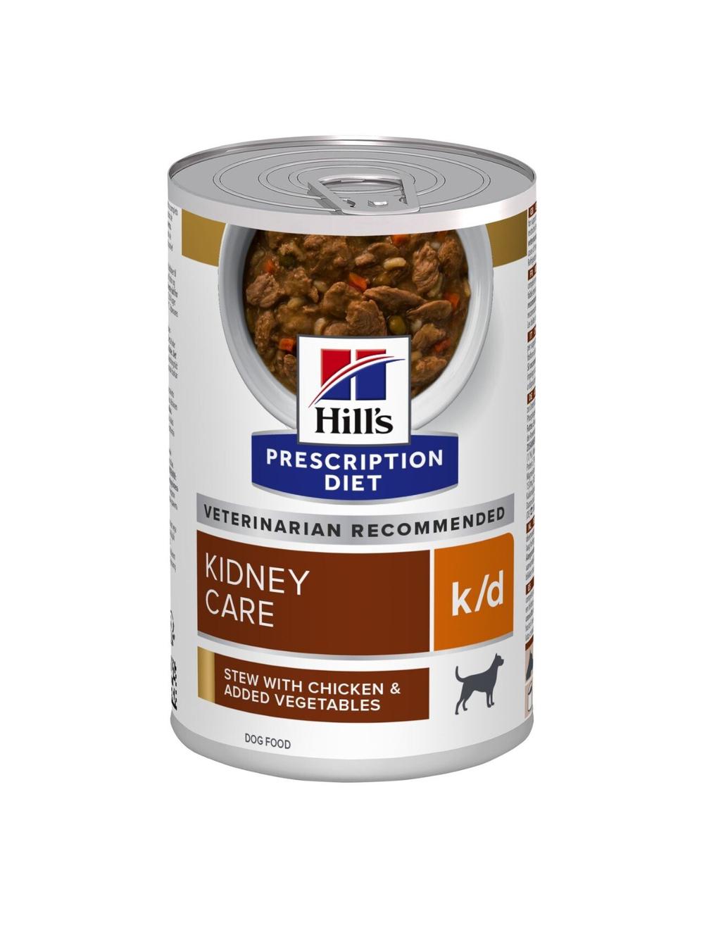 HILL'S PD Prescription Diet Canine k/d kurczak (gulasz) 354g- puszka