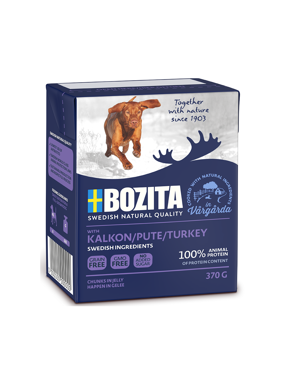 BOZITA Dog: Indyk w galarecie 370g