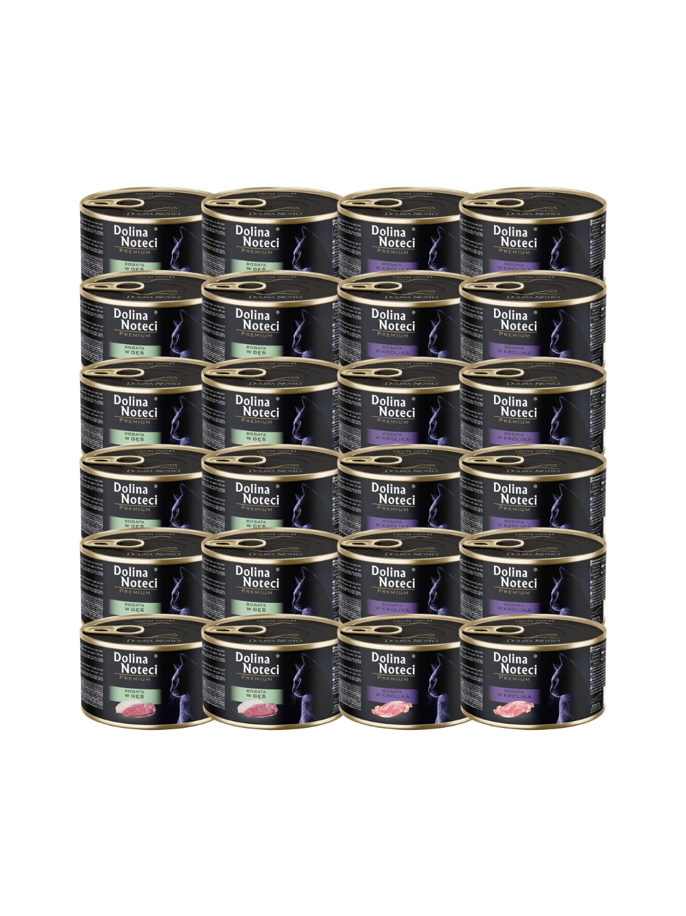 DOLINA NOTECI Premium dla kota MIX SMAKÓW 24x185g