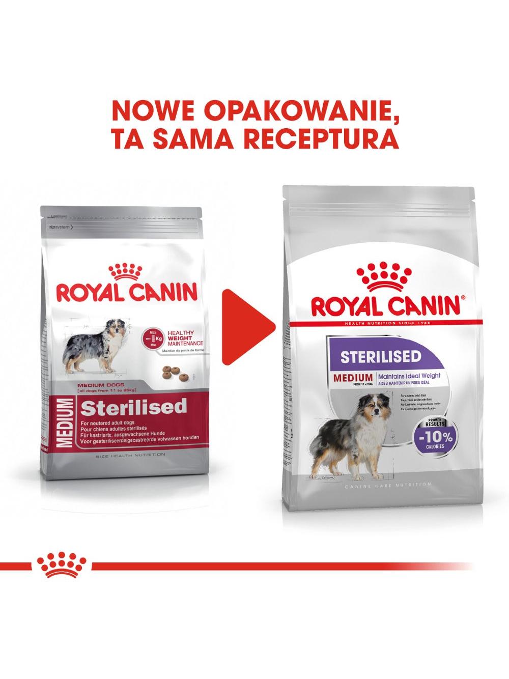 ROYAL CANIN CCN Medium Sterilised 12kg karma sucha dla psów dorosłych, ras średnich, sterylizowanych