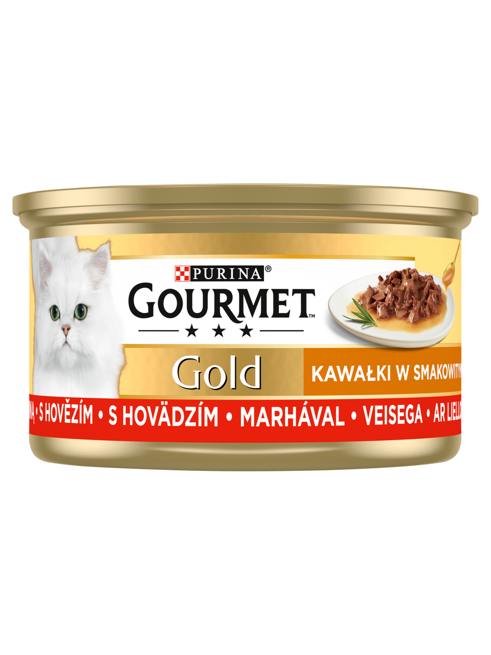 Purina Gourmet Gold Sauce Delight z wołowiną 24x85g