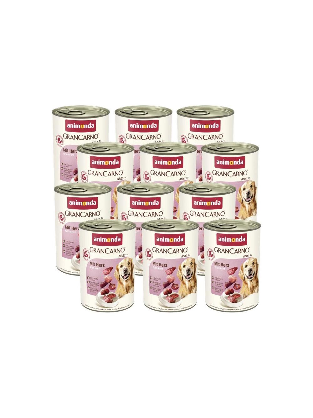 ANIMONDA GranCarno Adult Dog z sercami 12x400g