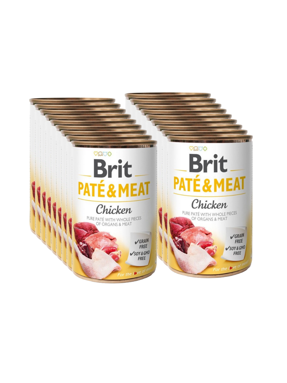 BRIT PATE & MEAT CHICKEN 18x400g