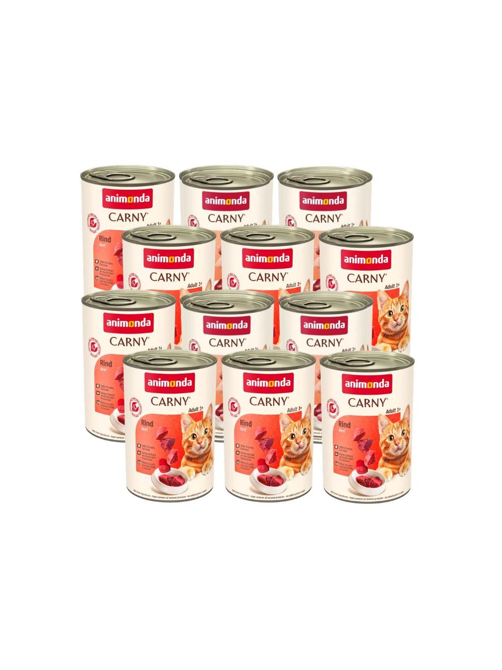ANIMONDA Cat Carny Adult smak: wołowina 12 x 400g