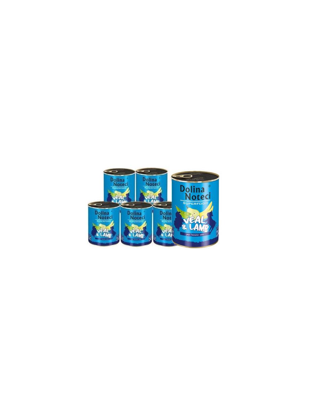 DOLINA NOTECI PREMIUM SUPERFOOD cielęcina i jagnięcina 6x400g