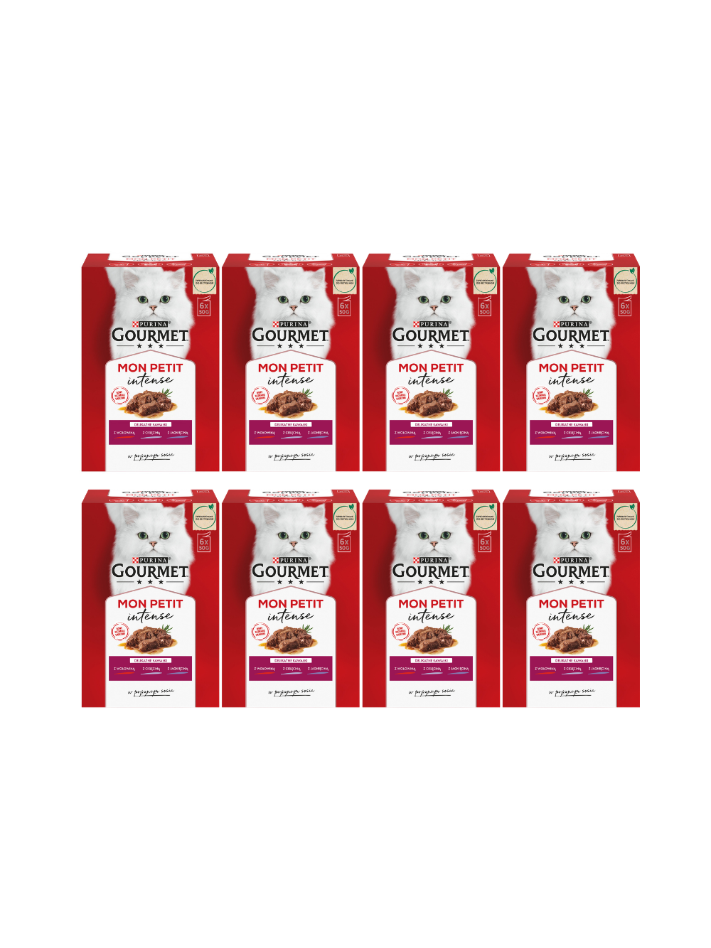 GOURMET mon Petit Pokarm dla kotów - MIX Mięsny 8x(6x50g)