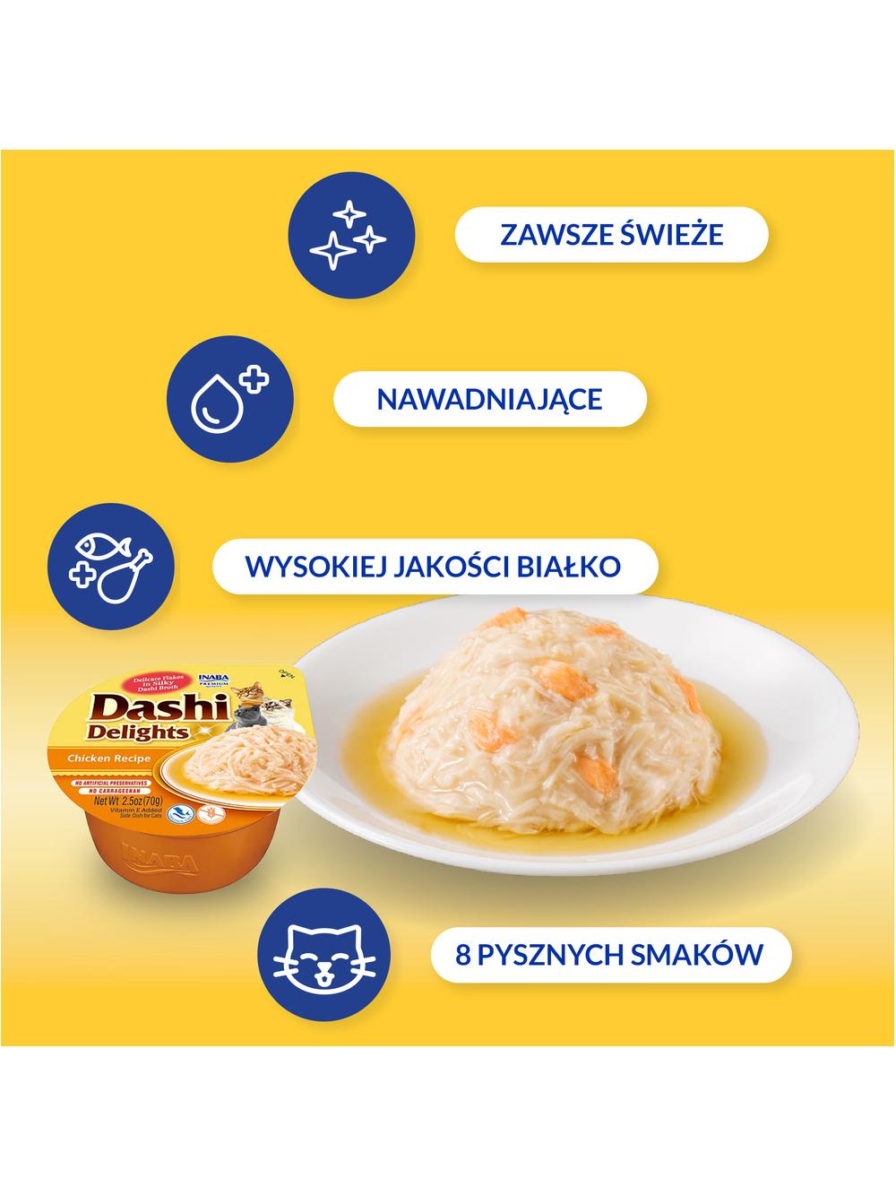 Inaba DASHI uzupełniająca karma dla kota- bulion o smaku kurczaka 70 g