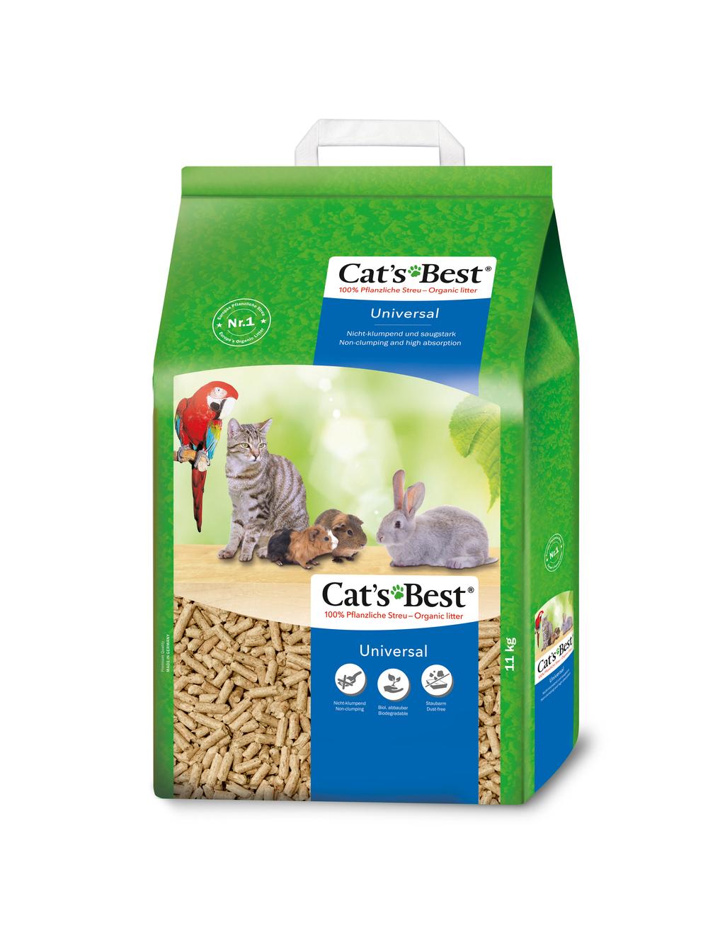 JRS Cats Best Universal - Żwirek Drewniany 20l / 11kg