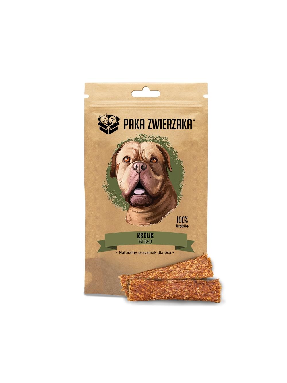 Paka Zwierzaka Stripsy 100% Królik 70g