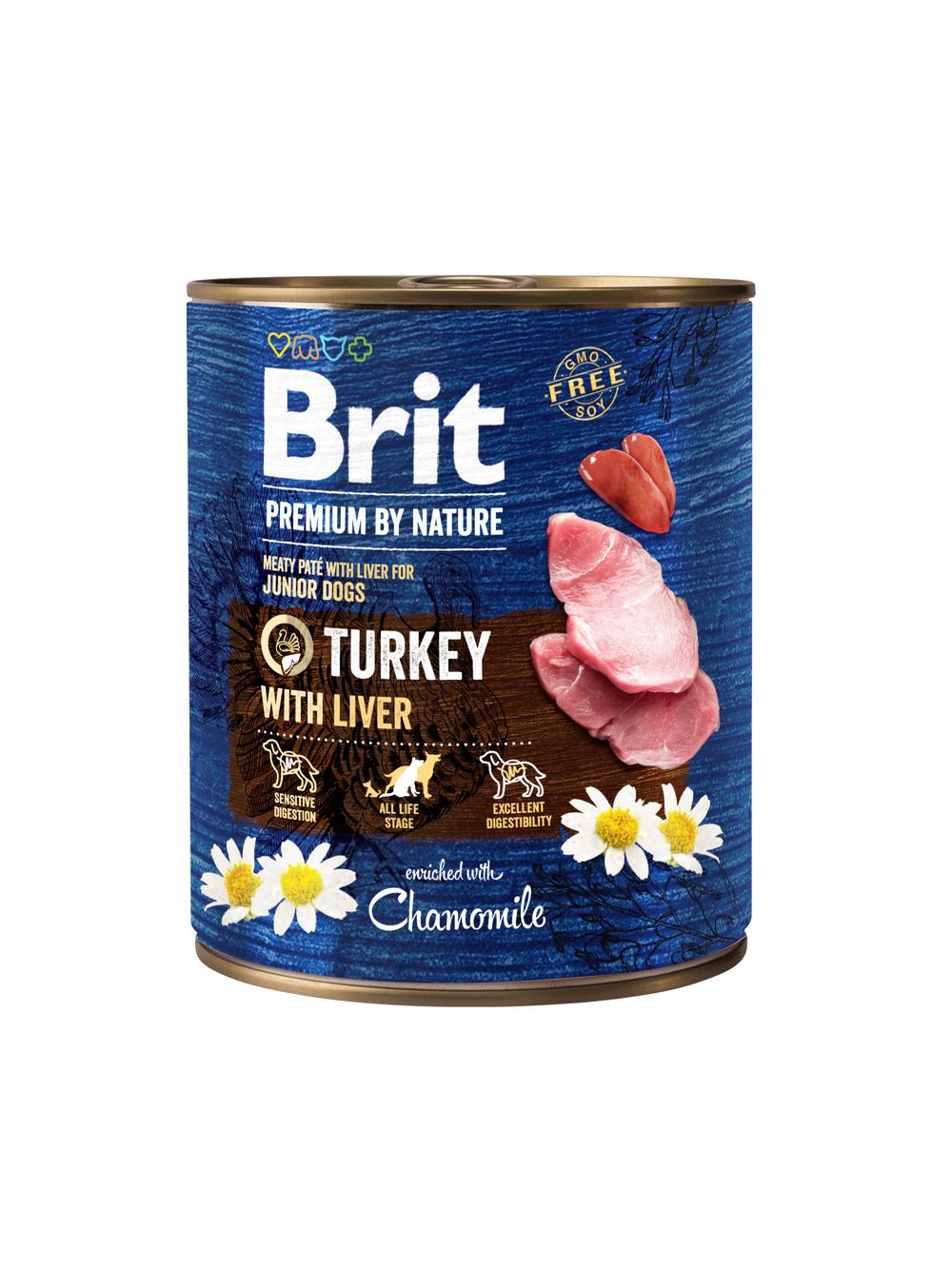Brit Premium by Nature Turkey With Liver 12x800g
