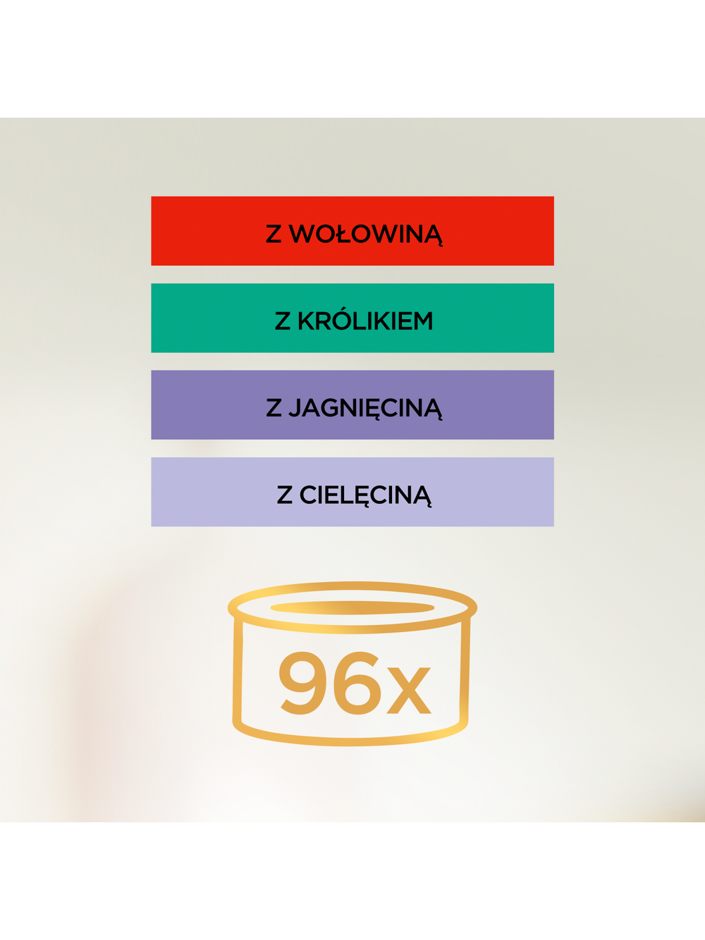 Purina Gourmet Gold Mus mix 96x85g (wołowina, królik, jagnięcina, cielęcina)
