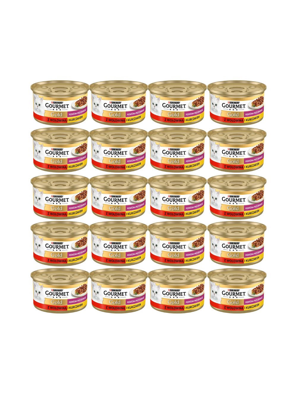 Purina Gourmet Gold z wołowiną i kurczakiem w sosie 72x85g