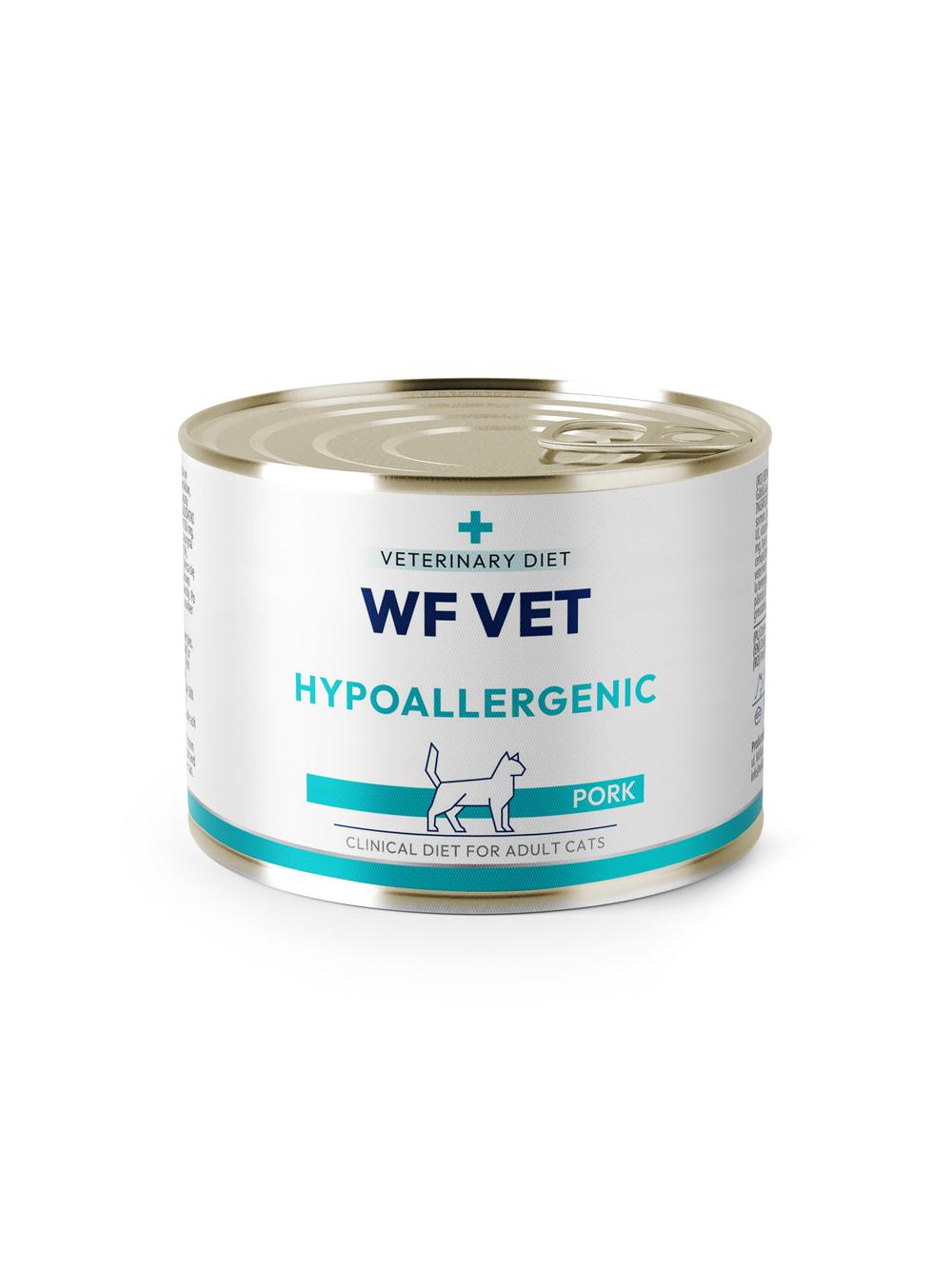 WF VET Hypoallergenic cat pork 24x200g