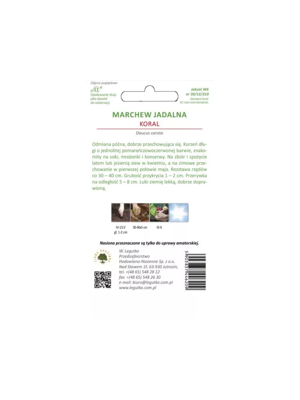Marchew jadalna Koral - późna