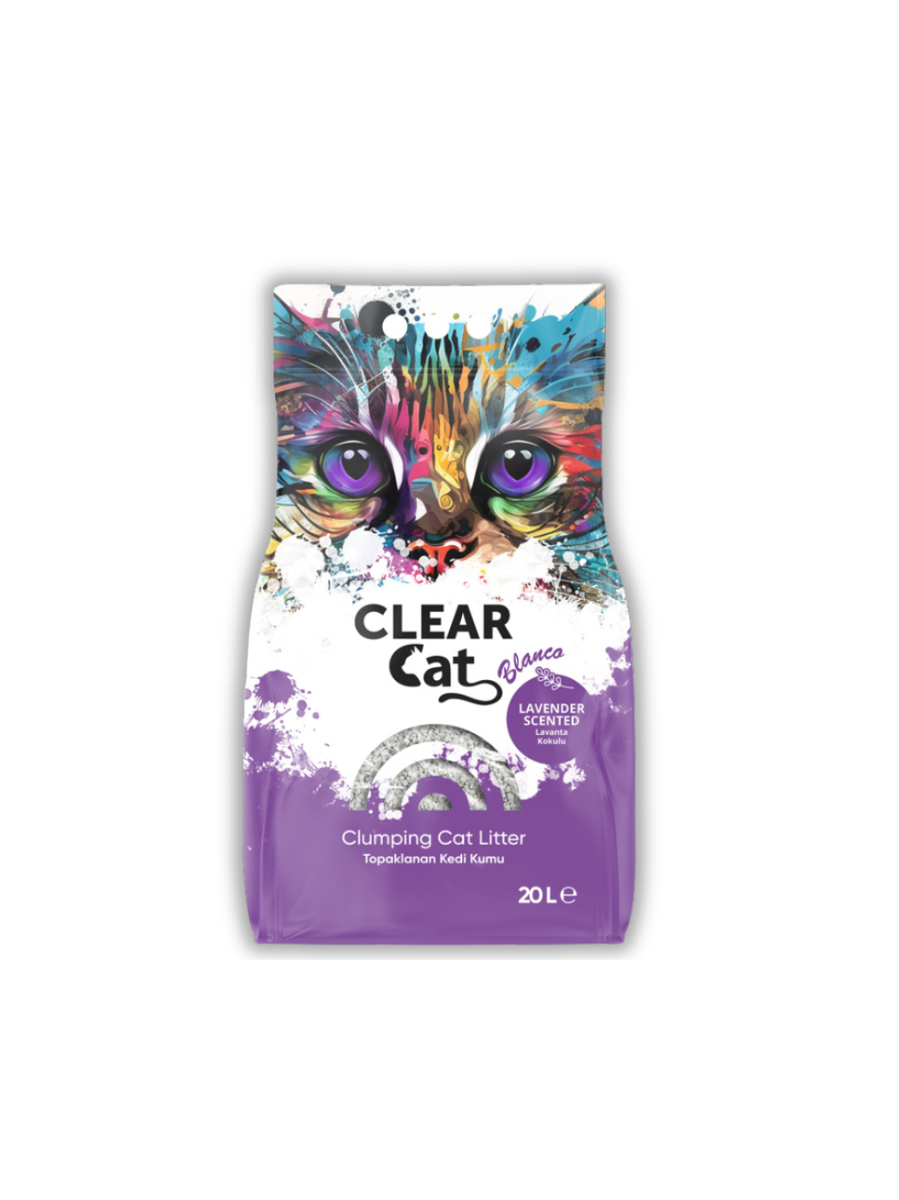 Clear Cat Blanco Lawenda żwirek bentonitowy 20l-16,8kg/Opakowanie zastępcze (6551,6552) !!!