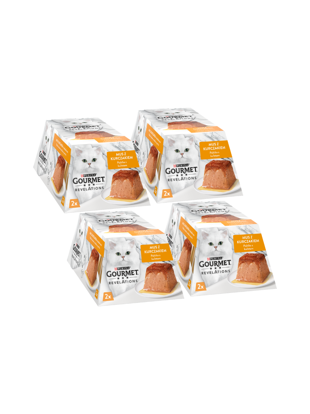 GOURMET Revelations Mus z Kurczakiem w kaskadzie sosu 8x57g (4x2x57g)