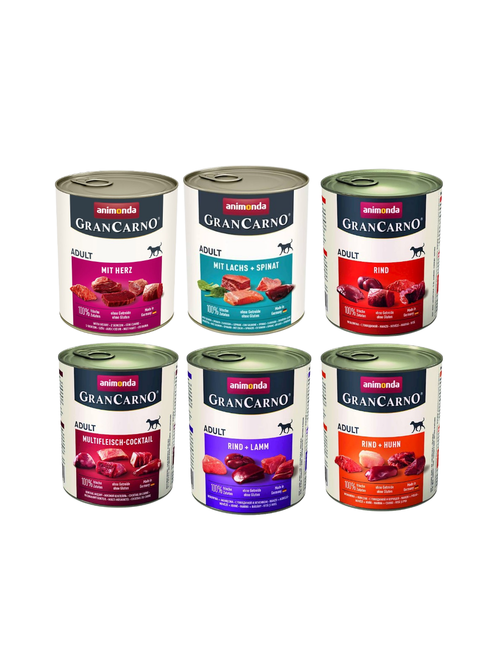 ANIMONDA Grancarno Adult Dog Mix Smaków 6x800g
