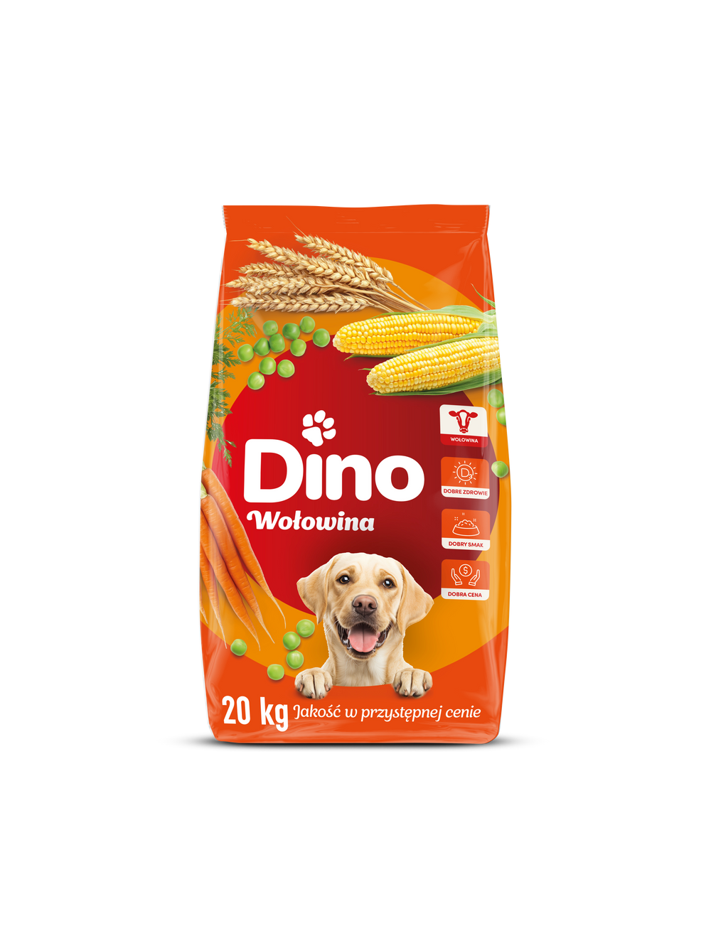 DINO Sucha Karma z Wołowiną dla Psów 20kg