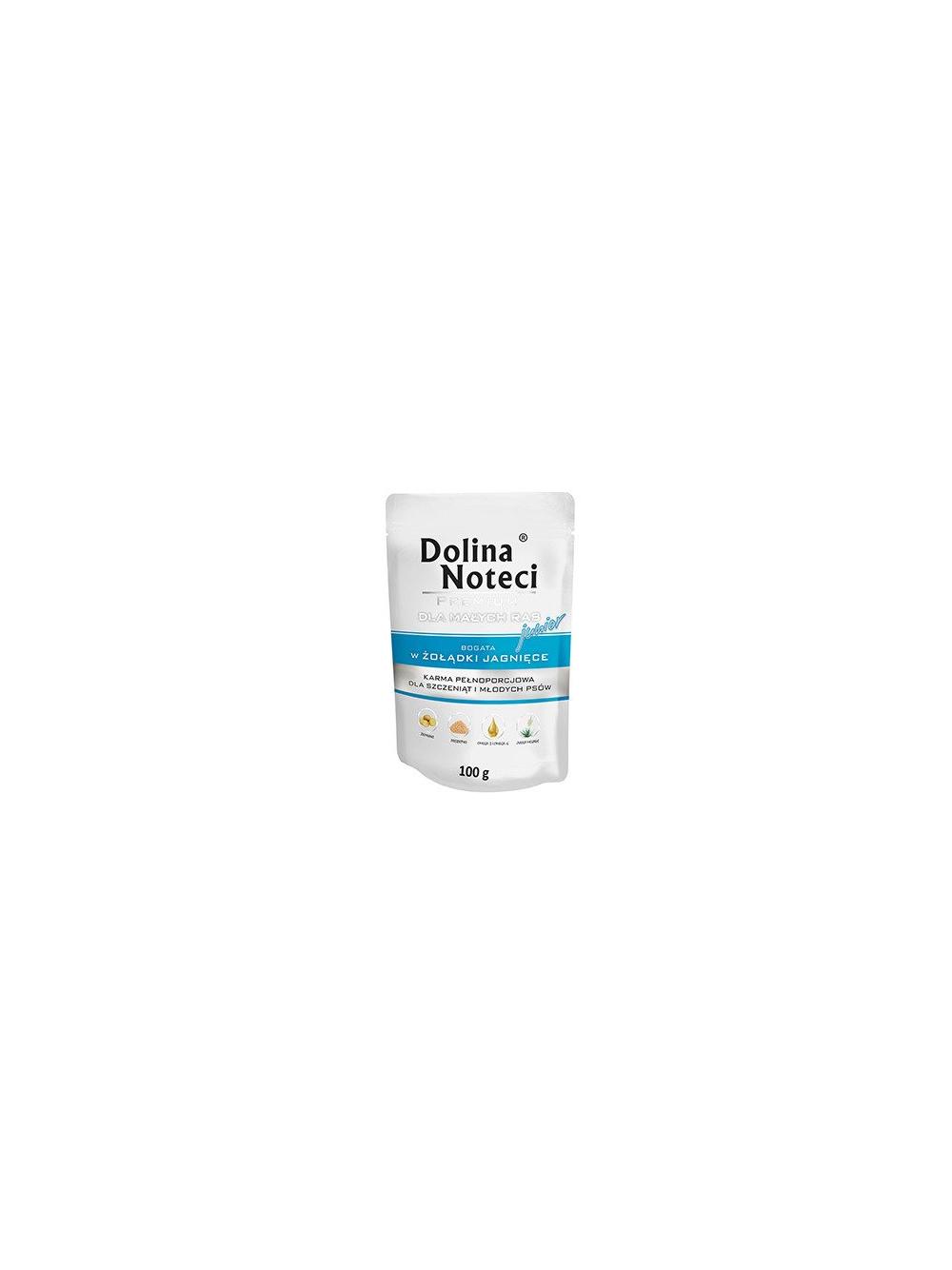 Dolina Noteci PREMIUM dla psów małych ras JUNIOR bogata w żołądki jagnięce saszetka 10x100g