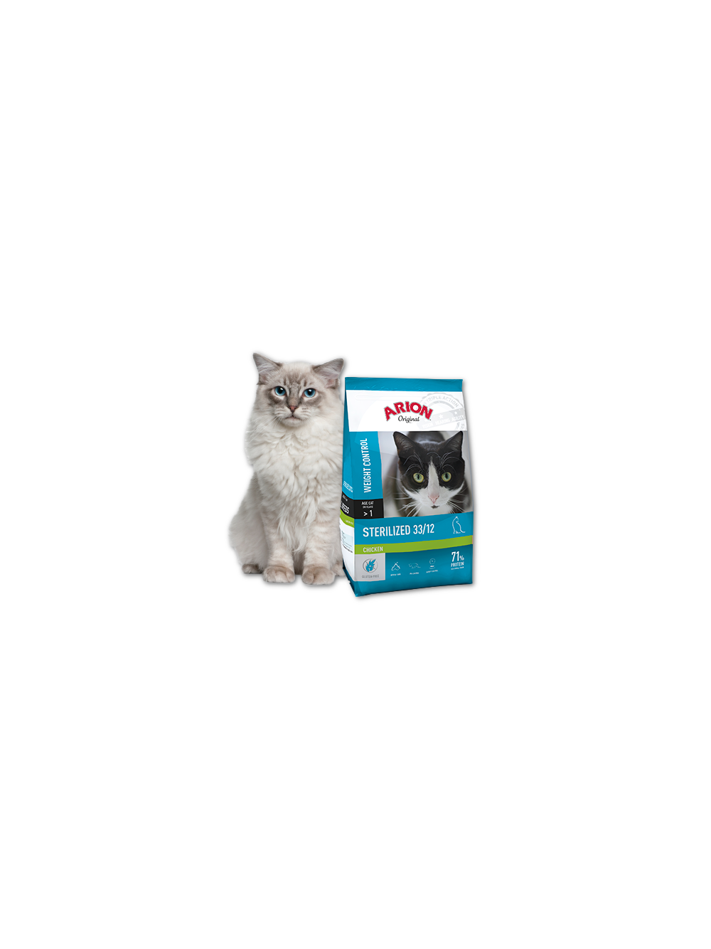 ARION Original Sterilized 33/12 Chicken 7,5kg