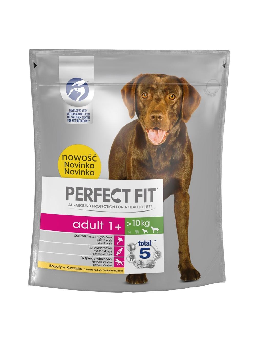 PERFECT FIT (Adult 1+) 4x825g Bogaty w kurczaka - sucha karma dla psa średniej i dużej rasy