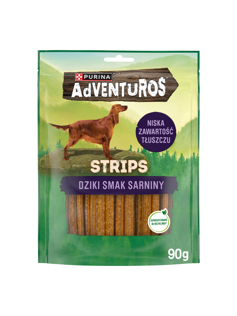 ADVENTUROS Strips o smaku sarniny 90g