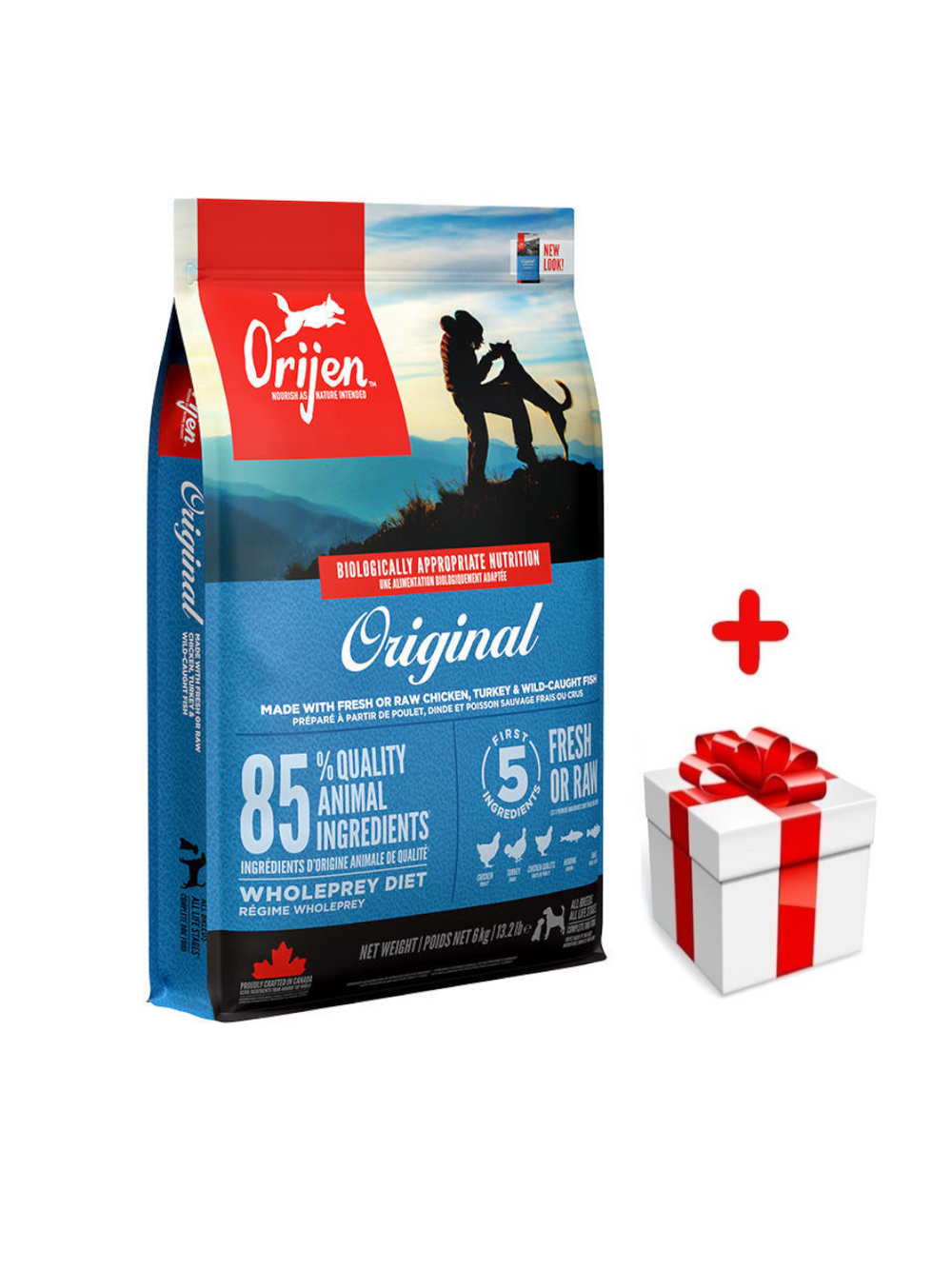 ORIJEN Original Dog 6kg + niespodzianka dla psa GRATIS!
