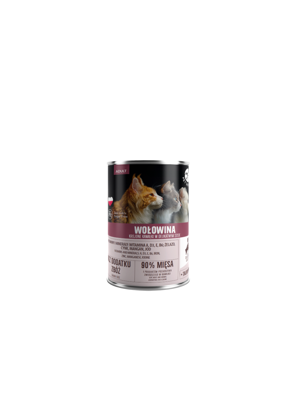 PetRepublic kawałki w sosie z wołowiną 6x400g