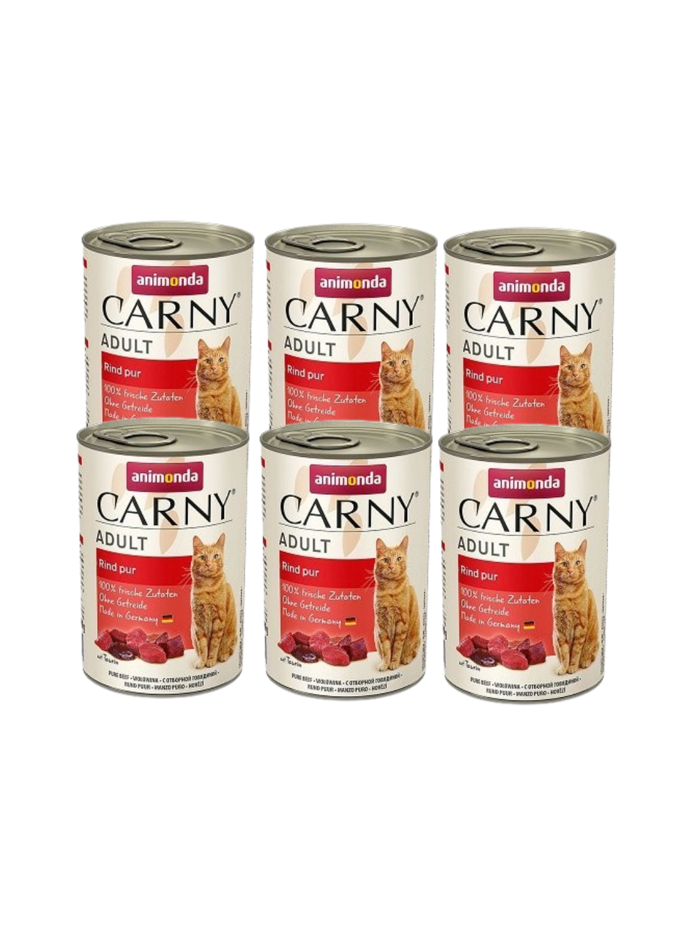 ANIMONDA Cat Carny Adult smak: wołowina 6 x 400g