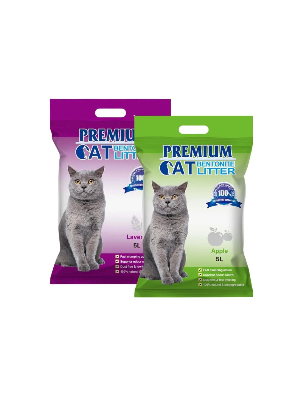 Premium Cat Żwirek Bentonitowy Zbrylający - Mix 2x5L