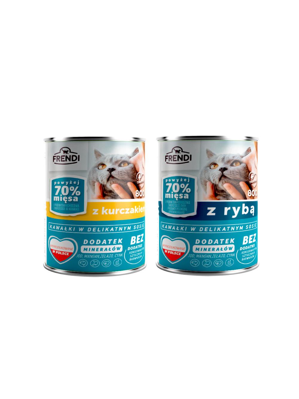 Frendi kawałki w delikatnym sosie Mix smaków 16x800g