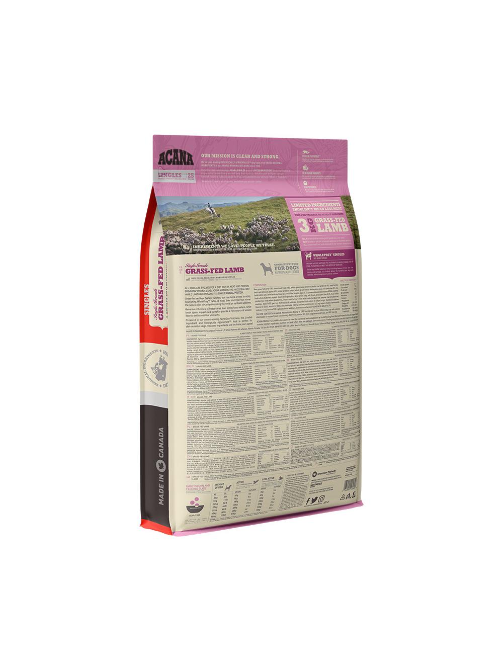 ACANA Singles Grass-Fed Lamb 6kg + niespodzianka dla psa GRATIS!