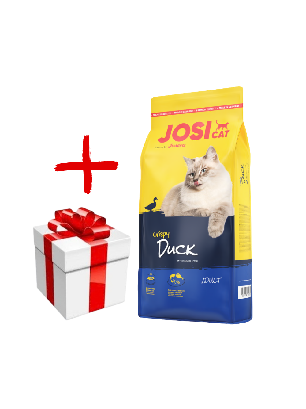JOSERA JosiCat Crispy Duck 18kg + niespodzianka dla kota GRATIS!