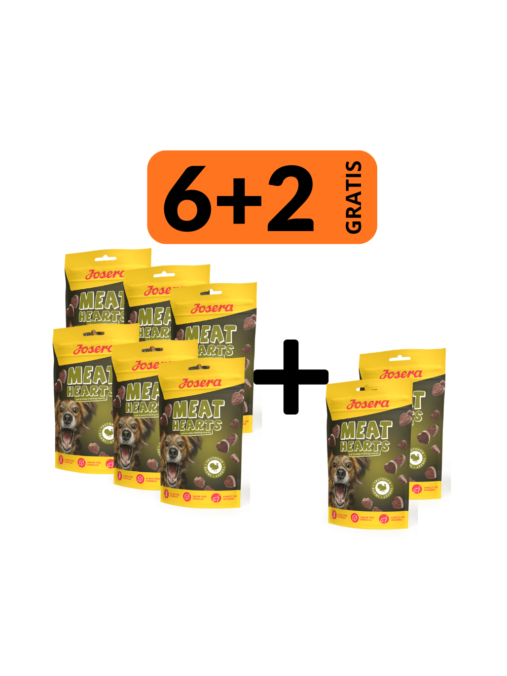 Josera Meat Hearts Turkey 8x70g