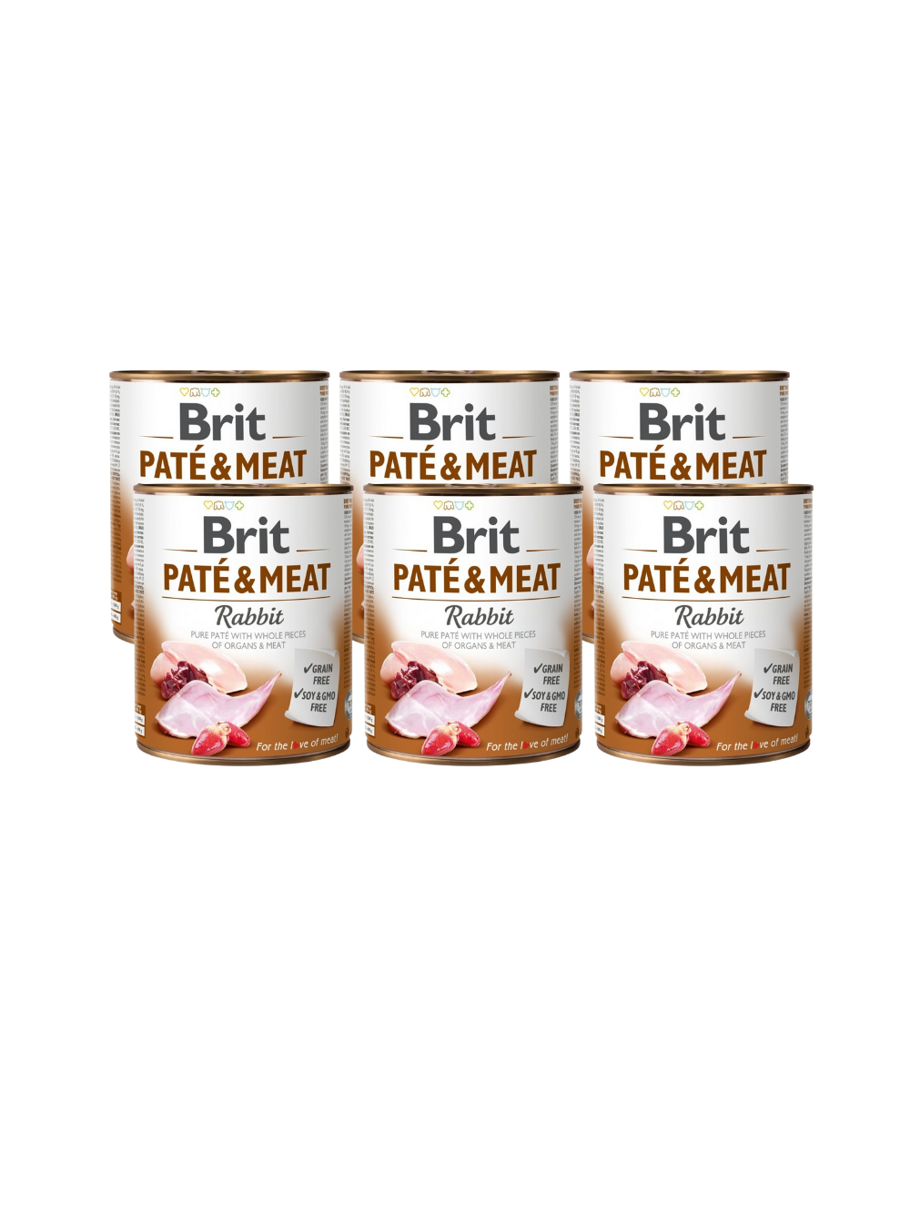 BRIT PATE & MEAT RABBIT 6x800g
