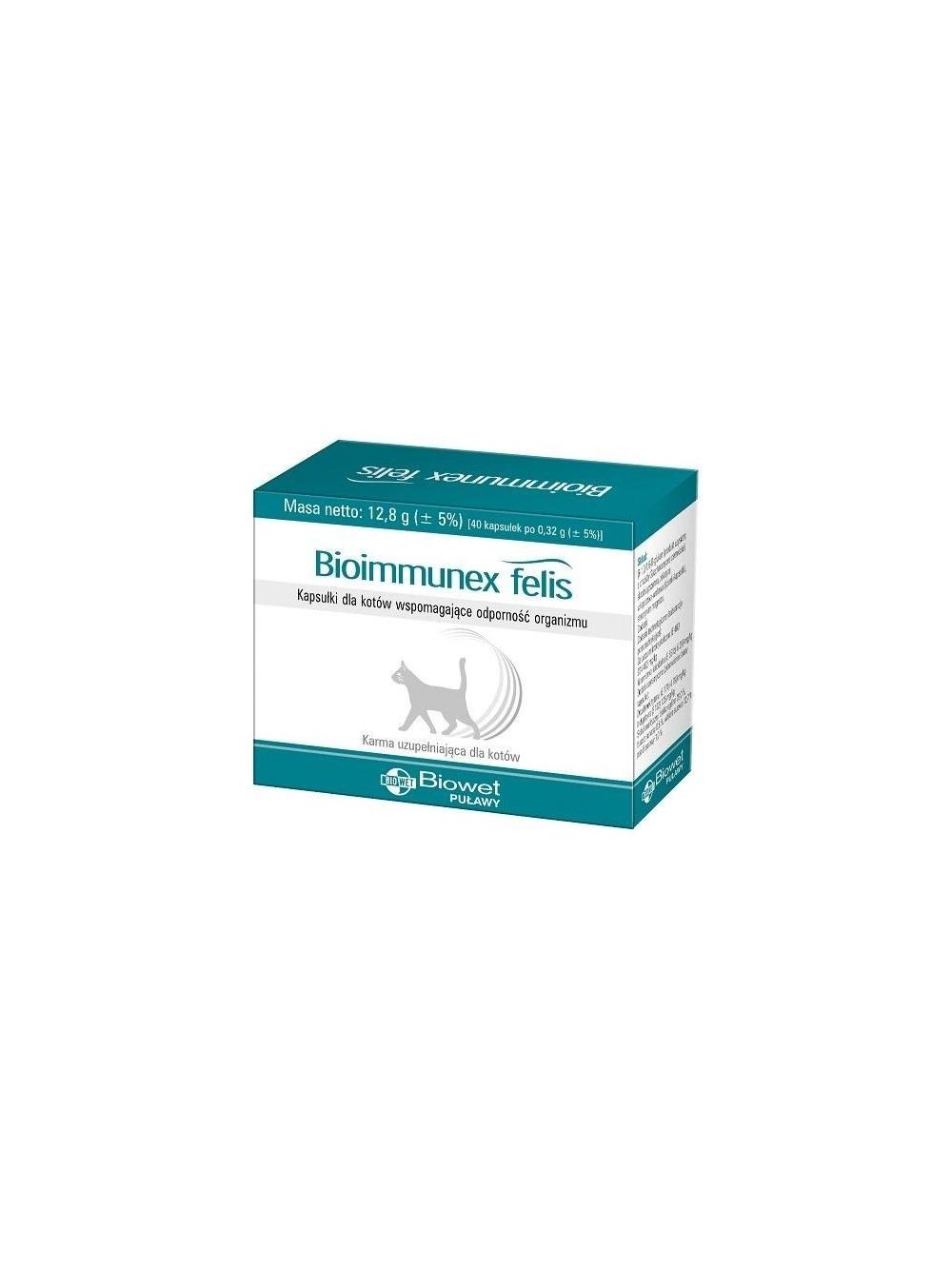 BIOWET Bioimmunex Felis 40 kapsułek