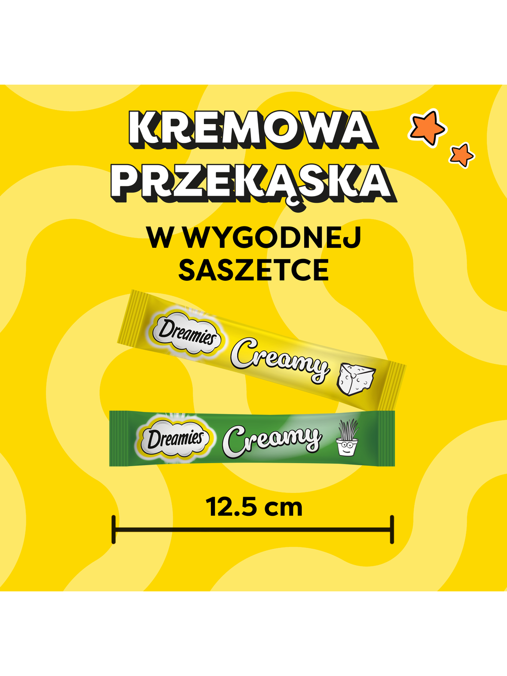 DREAMIES Creamy z serem i z kocimiętką 12x10g