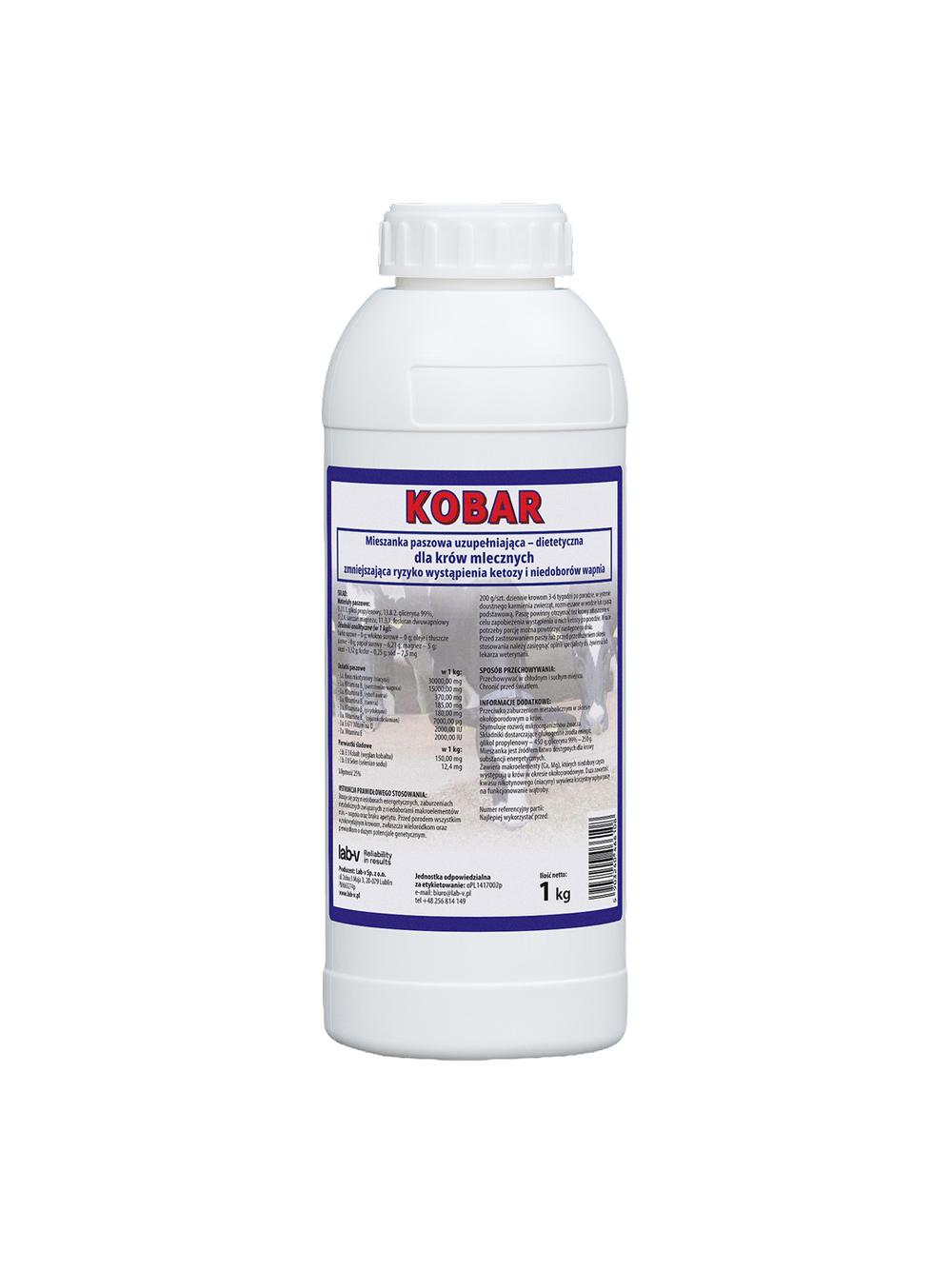 Lab-v Kobar - Mieszanka Paszowa Uzupełniająco-dietetyczna Dla Krów Mlecznych 1kg