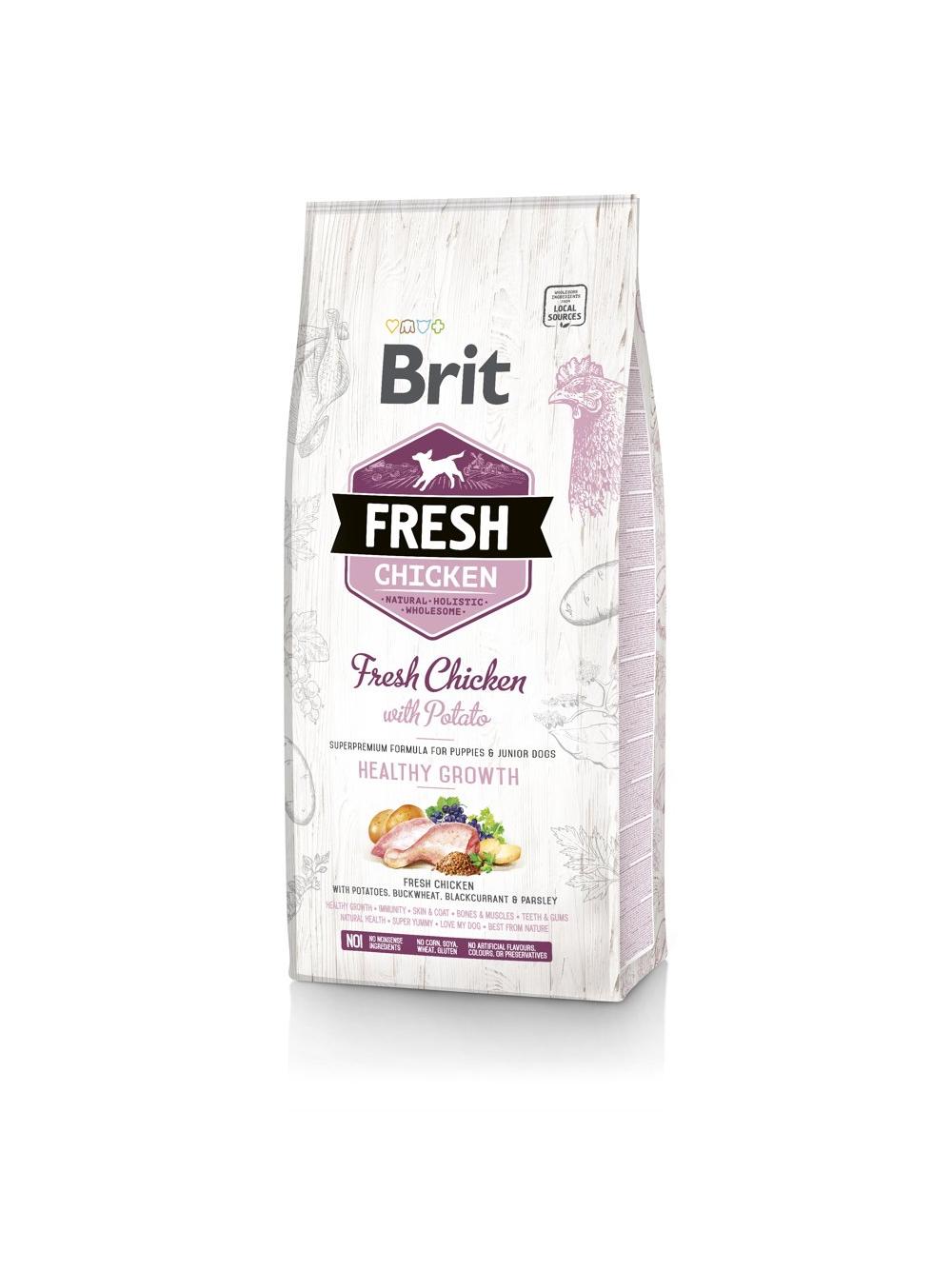 Brit Fresh Chicken & Potato Puppy Healthy Growth 12kg