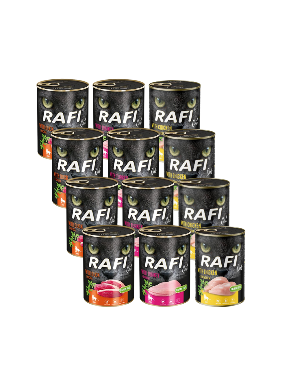 RAFI Cat Adult Mix Smaków 12x400g