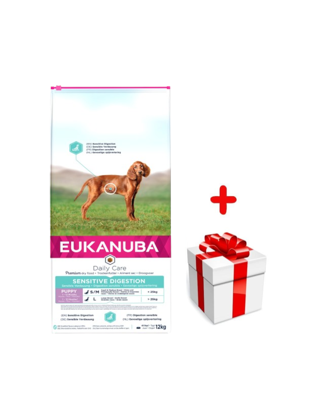EUKANUBA Sensitive Digestion Puppy 12kg + niespodzianka dla psa GRATIS!