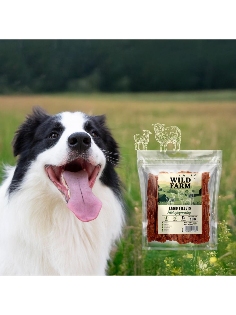 WILD FARM filet z jagnięciny 500g przysmak dla psa