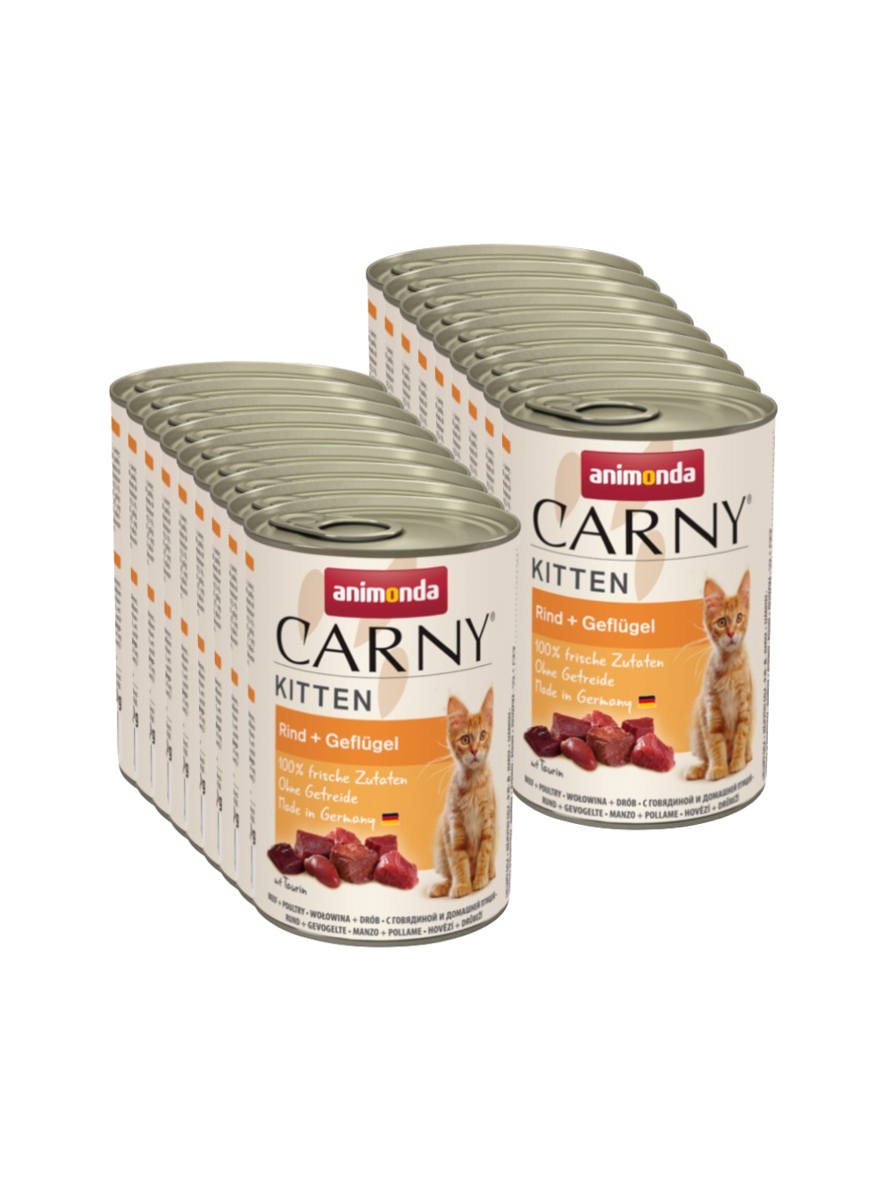 ANIMONDA Cat Carny Kitten smak: wołowina, drób 18x400g