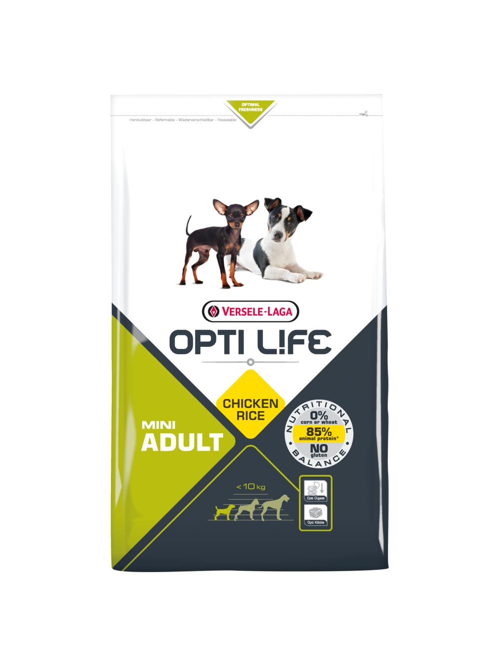 VERSELE-LAGA Opti Life Adult Mini 7,5kg - z kurczakiem - dla małych ras + niespodzianka dla psa GRATIS!