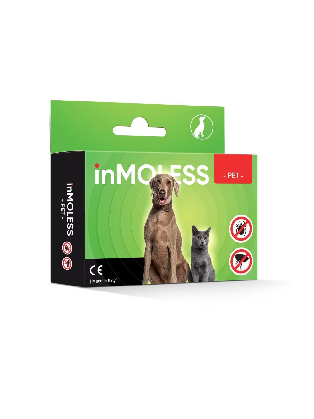 Inmoless Ultradźwiękowy odstraszacz na pchły i kleszcze dla zwierząt domowych Inmoless Pet - Yellow