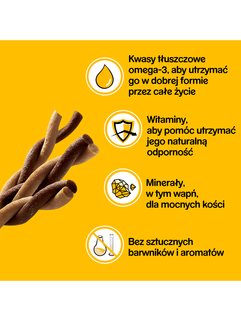 PEDIGREE® Rodeo™ 3x123g - przysmak dla dorosłych psów, z wołowiną