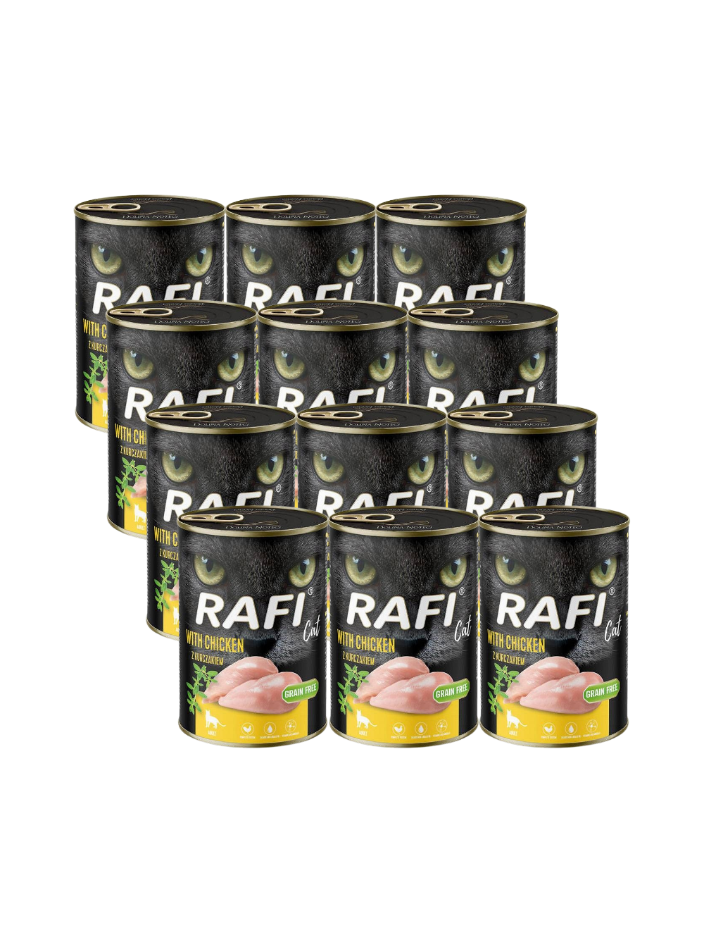 RAFI Cat Adult z kurczakiem 12x400g