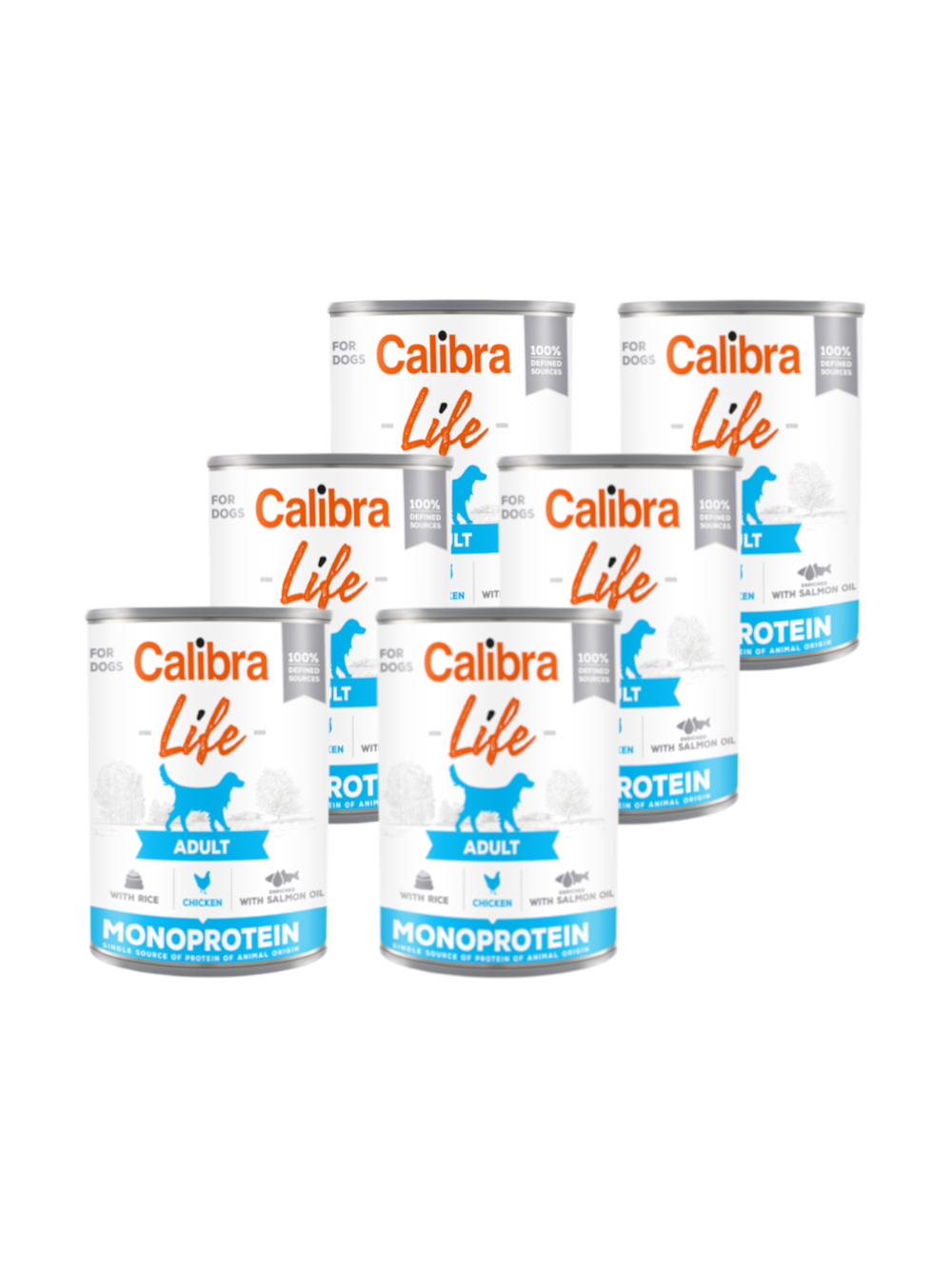 CALIBRA Dog Life Adult Chicken with rice 6x400g