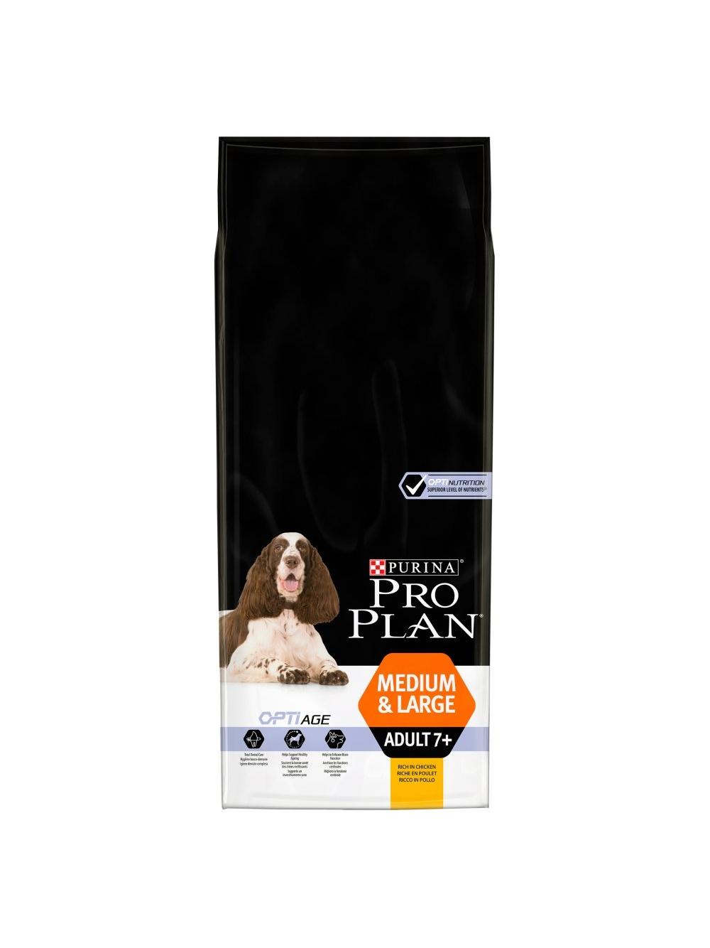 Purina Pro Plan Medium & Large Adult 7+ Optiage 14kg  niespodzianka dla psa GRATIS!