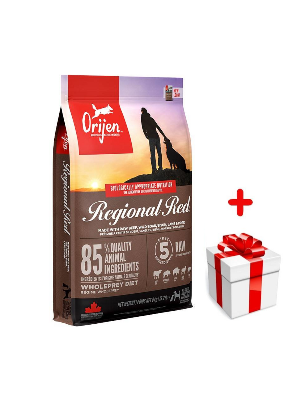 ORIJEN Regional Red Dog 6kg + niespodzianka dla psa GRATIS!